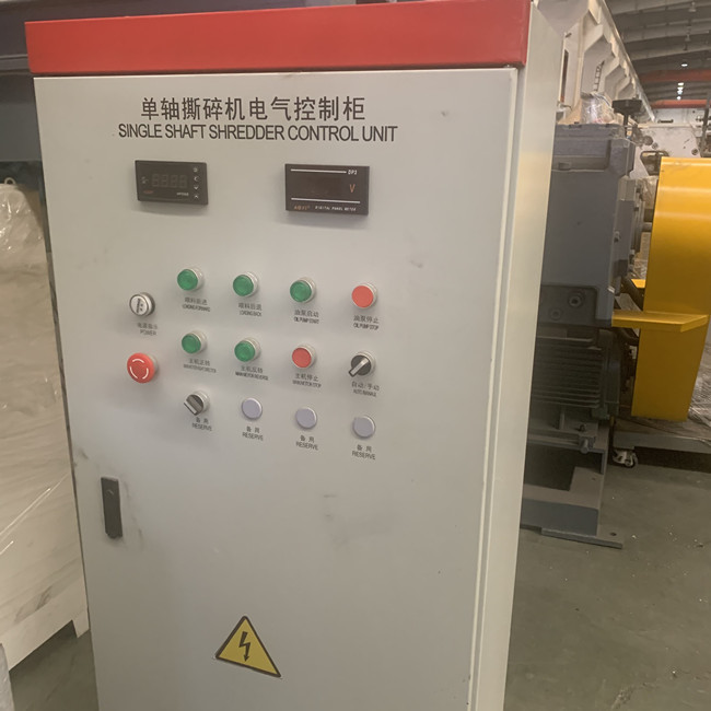 управление PLC дробилки шредера вала двойника 2000kg/H пластиковое повторно используя 2