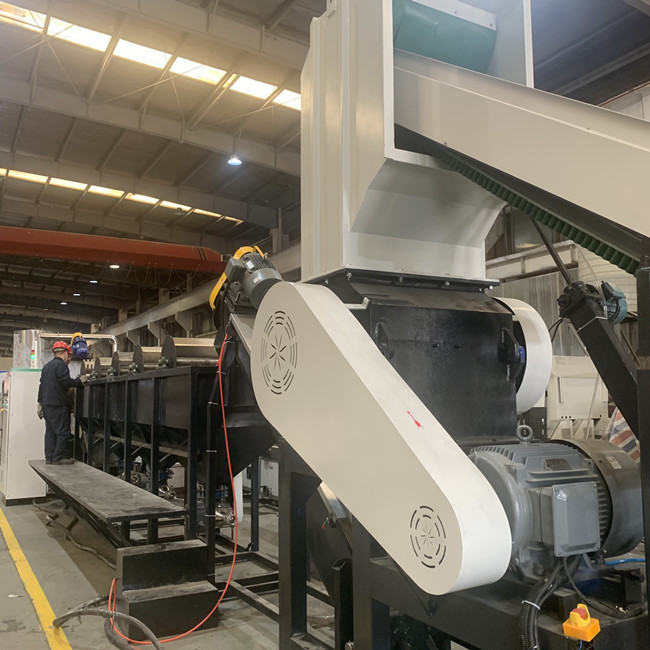 300kg/H ненужная пластиковая повторно используя линия управление PLC с функцией Washsing 6