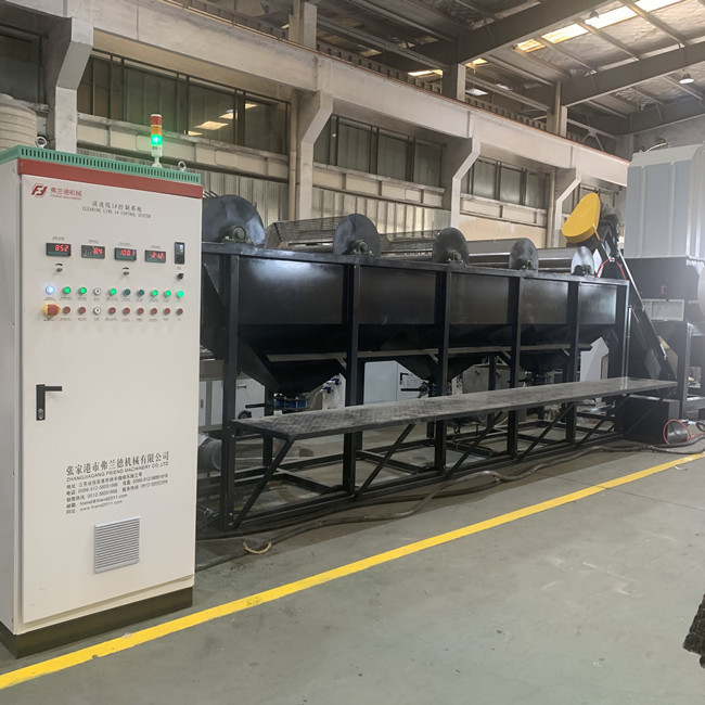 300kg/H ненужная пластиковая повторно используя линия управление PLC с функцией Washsing 2